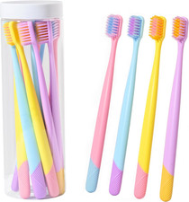Toothbrushes 10-Pack, Extra Soft Bristles for Adults, Kids  Girls with Storage