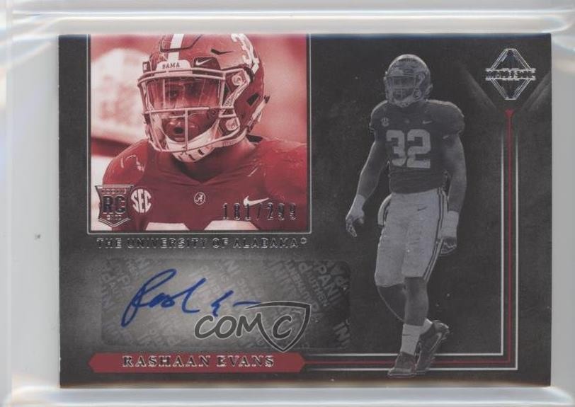 Rashaan Evans Panini Certified #160 Autograph Jersey