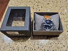 CITIZEN ECO DRIVE WR100  BM8479-09L STAINLESS /BLUE DIAL MENS WATCH NEW RRP £189