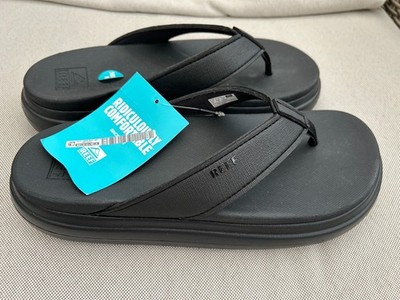 Reef Cushion Bondi Zehensteg Plateau Pantoletten Sandalen Größe 8 neu mit Etikett