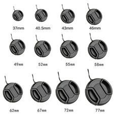 1 Pc 37-82mm Front Lens Cap Cover Center Pinch Snap On Camera Lens Cap