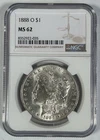 1888-O Morgan Silver $1 Dollar Coin NGC MS 62