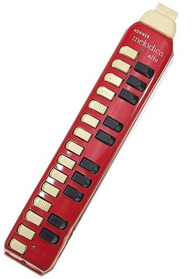 Vintage Red Hohner Melodica alto Organ/Harmonica in Germany Needs Repair/Tuning