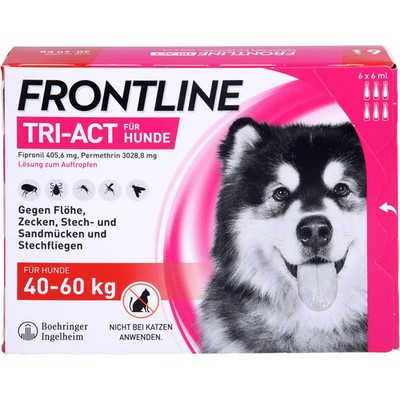 Frontline Tri-act Lösung Zum Auftropfen Für Hunde 40-60kg 6St - PZN 16359921