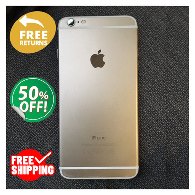 Apple iPhone 6 Plus 16GB/64GB Unlocked - Gold/Gray, Very Good, Free Shipping