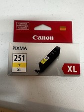 Genuine Canon CLI-251XL Yellow Ink Cartridge OEM Pixma 251 XL Sealed New Japan