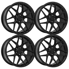 Set-4 Mrr Fs1 20x11 5x114.35x4.5 Matte Black 35mm Wheels Rims 20 Inch