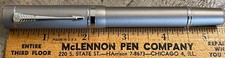 Parker Duofold Lemon M1 Fountain Pen in Titanium Piston Filled-18k Fine Nib (e)