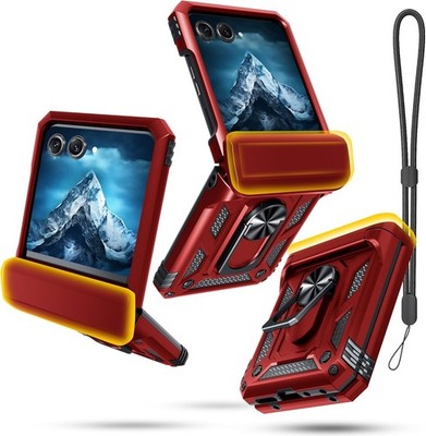 Moto Razr 2024/2025 Case, Razr+ Plus 2024/2025 Dual-Layer Shockproof Cover, Purp