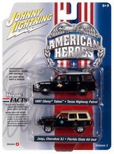 Johnny Lightning Heros 1997 Chevy Tahoe & Jeep Cherokee XJ - 2 Pack 1:64 Car
