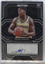 2021 Panini Prizm Draft Picks College Penmanship Moses Wright #CP-MWR Auto 1j69