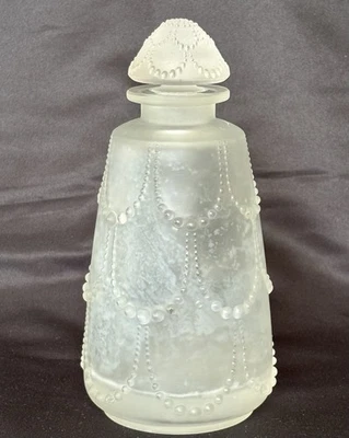FLACON A PARFUM RENE  LALIQUE PERLES 17 CM - Photo 1/4
