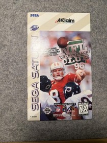 NFL Quarterback Club 96 (Sega Saturn, 1996) Disc & Manual Only T&W