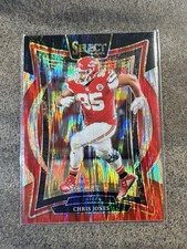 2024 Panini Select - Concourse Chris Jones #19 Black & Red Shock Prizm