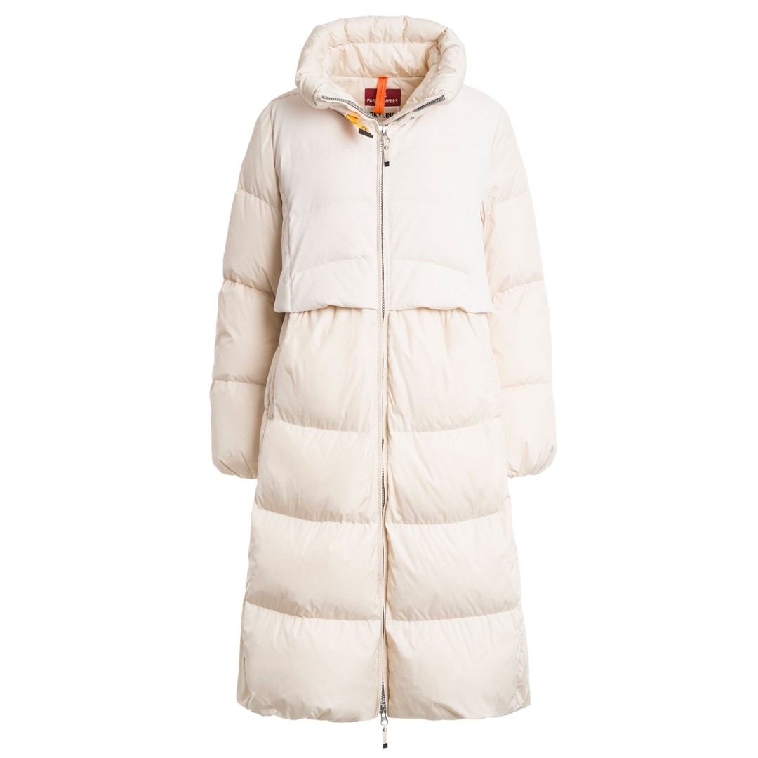 Parajumpers Comfort Fit Eyma White Long Down Jacket 122690₽