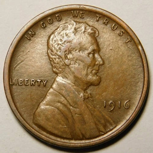 1916 P Lincoln Wheat Cent Penny EF-Details  "Actual Coin Pictured"
