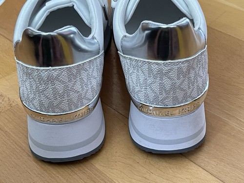 Michael Kors Monique Trainer Tech Canvas Weiß Gr.41 Gr.10 Neu Original Karton - Bild 7 von 10