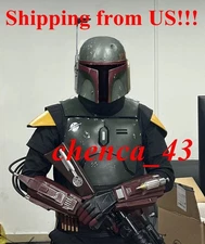 US!! Mandalorian CosThe Book of Boba Fett Edition Full Body Armor Set&FRP Helmet