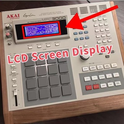 NEW Blue LCD Screen Display Part For Akai MPC3000 / MPC60mkII sampler Repair ！