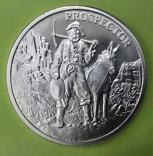 Silver 1 oz PROVIDENT PROSPECTOR BU Round - Type I