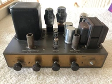 VINTAGE  EICO  MODEL  HF-20   TUBE AMPLIFIER   ( PART or REPAIR )