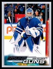 2022-23 Upper Deck #208 Erik Kallgren YOUNG GUNS Rookie RC Toronto Maple Leafs