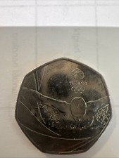 Team GB 50p Coin 2016 Rio Olympics Swimming Collectible