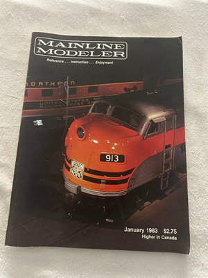 #ad Mainline Modeler Magazine January 1983 Western Pacific Railroad Model Trains $6.00