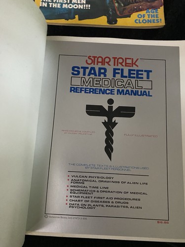 Star Fleet Medical Reference Manual Vintage 1st Edition