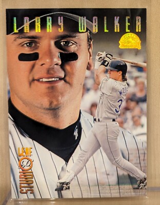 1996 Leaf Studio BRONZE PRESS PROOF #78 Larry Walker HOF RARE PARALLEL /2000