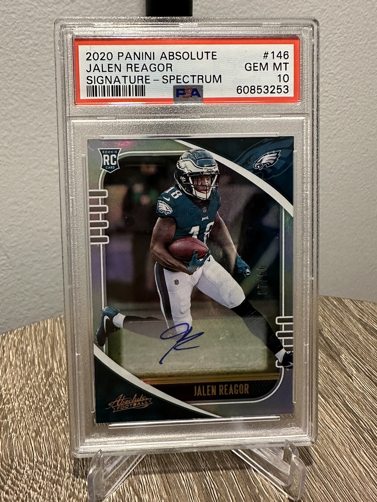 Jalen Reagor Panini Absolute #146 Signature-Spectrum