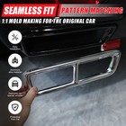 Fits 2021-2024 Cadillac Escalade Rear Bumper End Trim Cover Silver Stainless