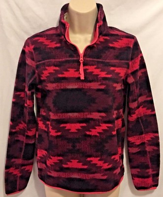 aztec fleece pullover women's