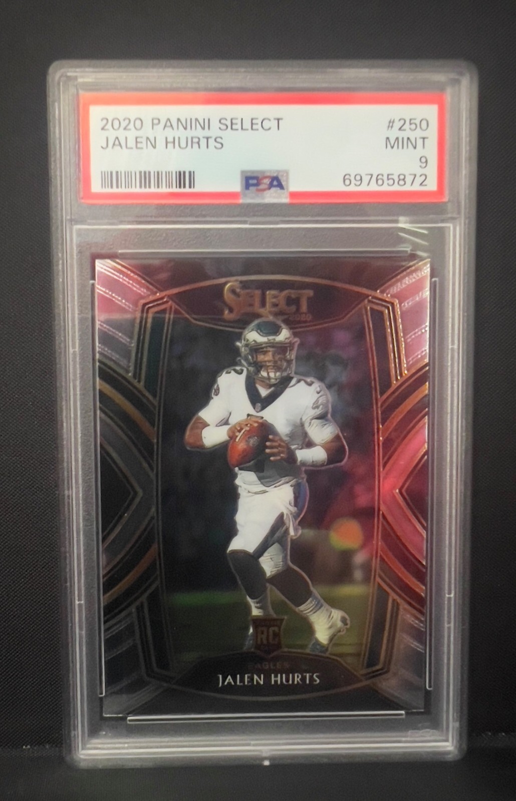 2020 Panini Select #250 Jalen Hurts PSA 9 Club Level RC Rookie Eagles