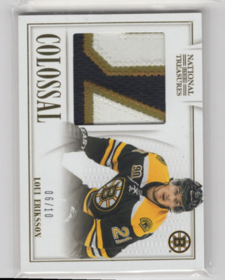 2013-14 Panini National Treasures Colossal Jerseys Patch #44 Loui Eriksson /10