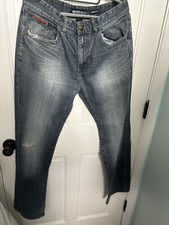 ECKO UNLTD 1972 Men's Denim Jeans Y2K Straight Fit34x31 Medium Light.