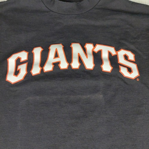 Vintage Majestic San Francisco Giants TShirt Black Mens XL Single Stitch USA - Picture 4 of 7
