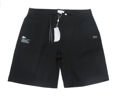 Lacoste Men's Black Reflective Print Shorts