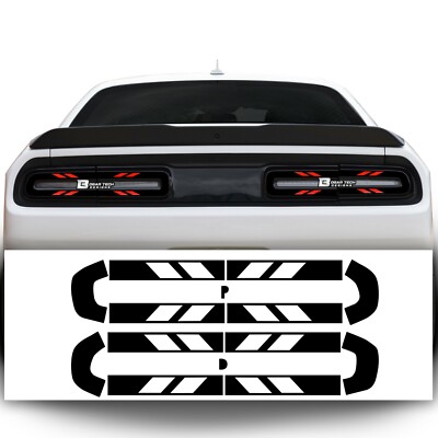 Taillight Race Track Vinyl Overlay Decal Film C Fits Dodge Challenger 2015-2022