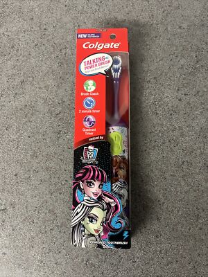 RARE Colgate Talking MONSTER HIGH Draculaura & Frankie Stein Toothbrush NIP