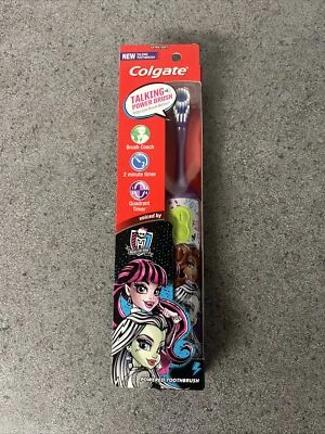 MATTEL COLGATE RARE Colgate Talking MONSTER HIGH Draculaura & Frankie Stein Toothbrush NIP