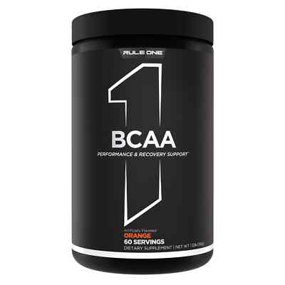 RULE 1 BCAA 60 serv Orange Burst Branched Chain Amino Acids 444g