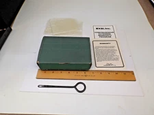 KBI Vintage Original Small Medium Auto Pistol Box 4" Steel Rod, Warranty Papers