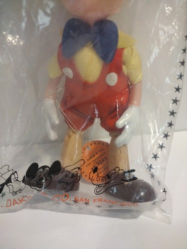 Vintage 1970s Walt Disney R. Dakin Co." PINOCCHIO" in Original Bag/tag - MINT! - Picture 2 of 5