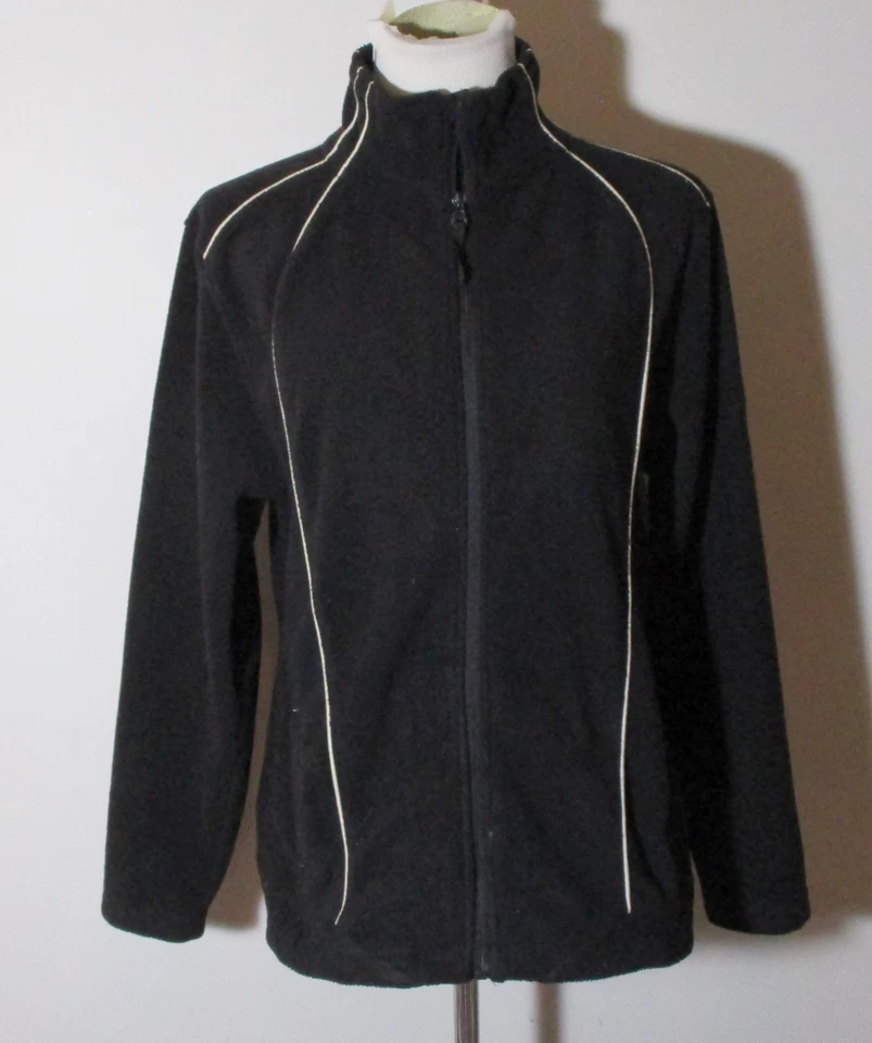 Fleece SNOZU Black Full Zip Fleece Jacket Size L - Image 3 of 4