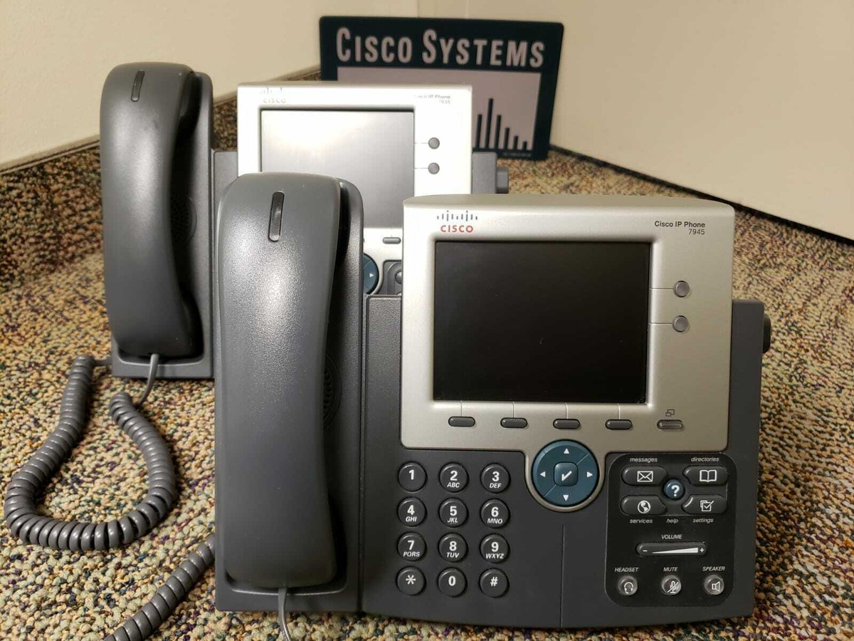 CISCO IP PHONE CP-7945G with NEW HANDSET / SIP or SCCP ** A Grade