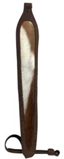 AFRICAN GENUINE SPRINGBOK SKIN & BUFFALO HIDE RIFLE SLING - NEW