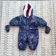 Vintage 1990s Osh Kosh Bgosh Floral Snowsuit 12mo