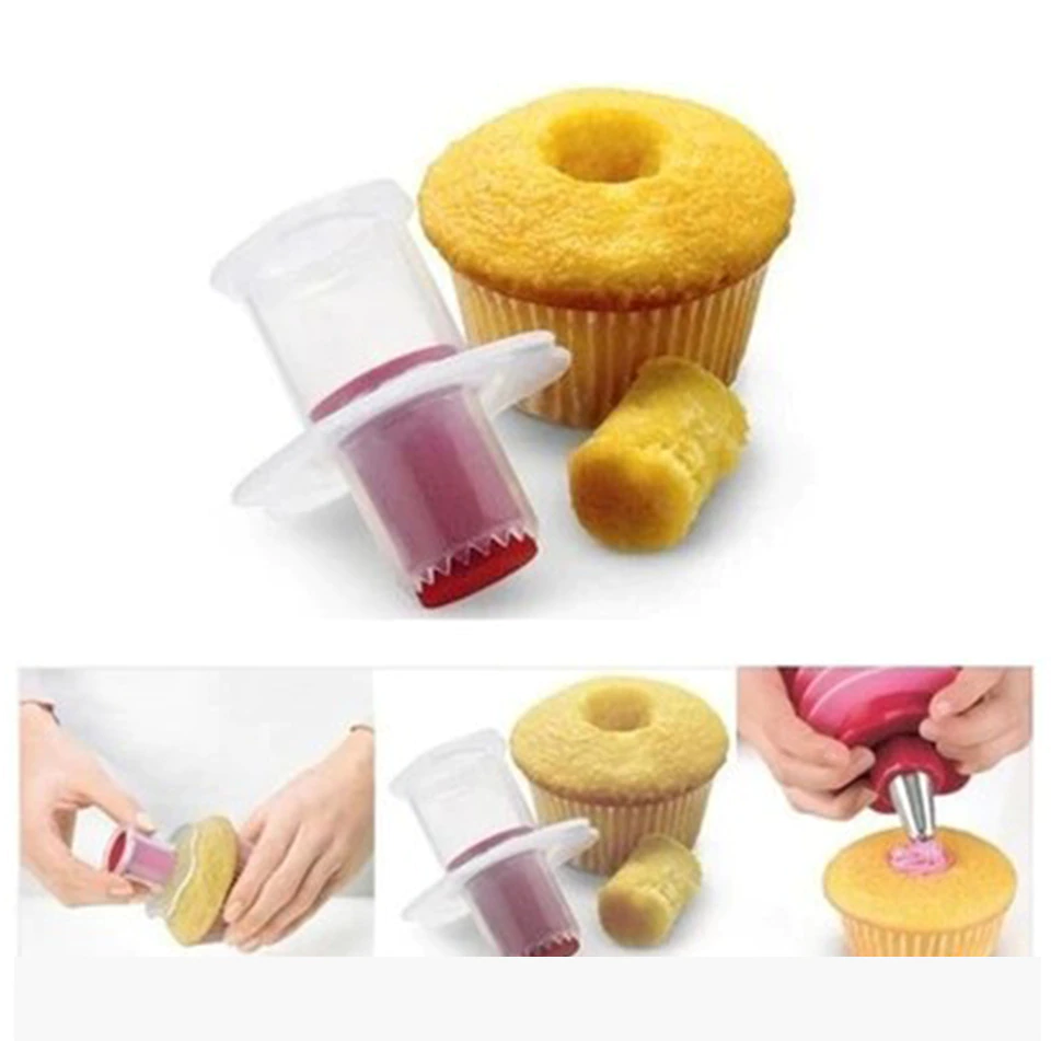 Cupcake Corer Plunger Cutter astry Corer Decorating Divider Cake Fill-image