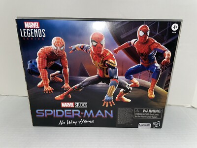 Hasbro Marvel Legends Spider-Man No Way Home 6in 3 Pack Set - New